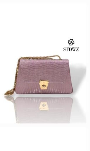 Pink Shimmer Chain Sling